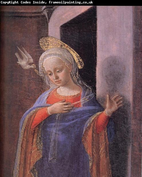 Fra Filippo Lippi Details of the Virgin Annunciat
